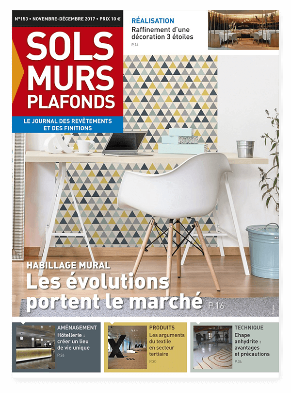 couverture magazine sols, murs et plafonds